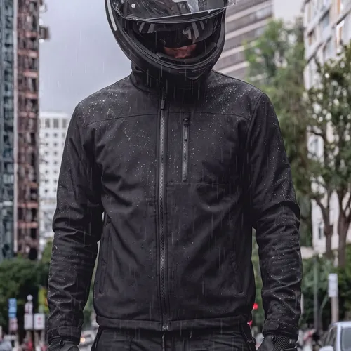 Jaqueta Motoqueiro Impermeável Masculina Com Bolso Style Box Preto Casaco Inverno Masculino G