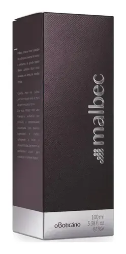 Boticário Perfume Malbec 100ml Masculino Fragrância Intensa Para Uso Diário
