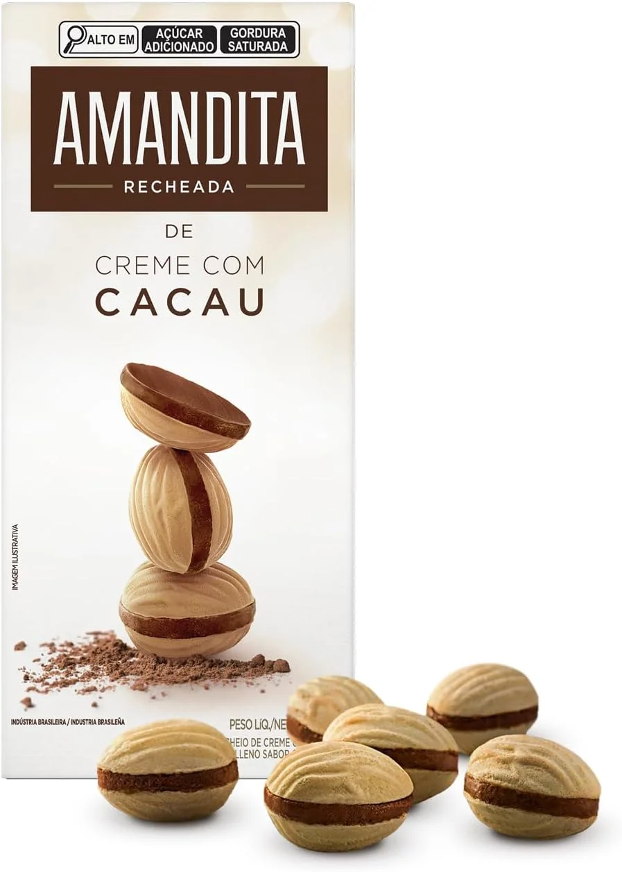 Wafer Recheado Amandita Sabor Chocolate 200g