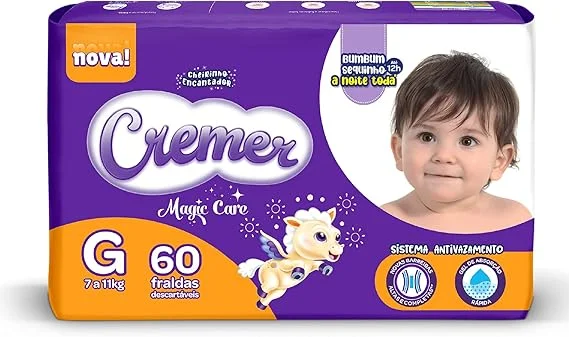 Cremer Fralda Hiper G 60 Unidades