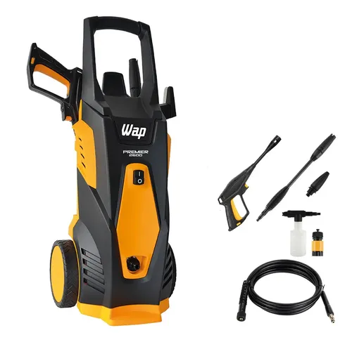 Lavadora De Alta Pressão Wap Premier 2600 1800w 2000 Psi Com Aplicador De Detergente Amarelo/preto 127v 60 Hz