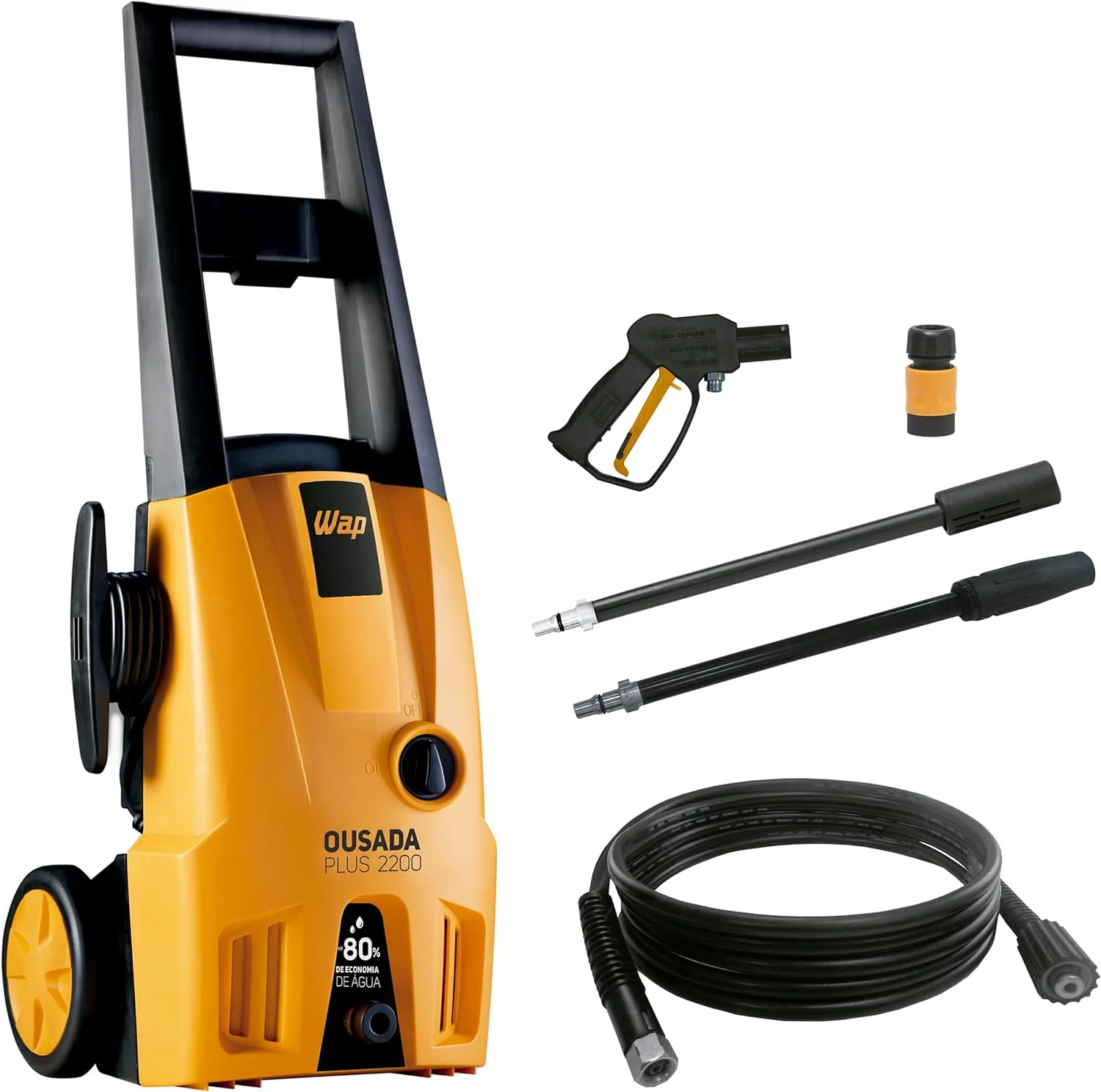 WAP Lavadora de Alta Pressão OUSADA PLUS 2200, com Jato Leque e Concentrado, 342L/h, 1750psi 1500W 220V