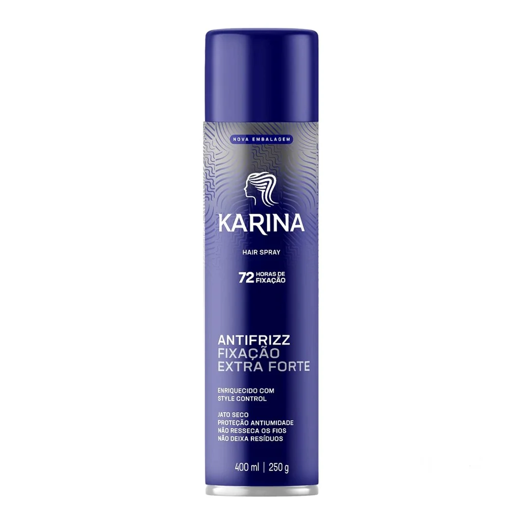 HAIR SPRAY KARINA FIXAÇÃO EXTRA FORTE 400ML