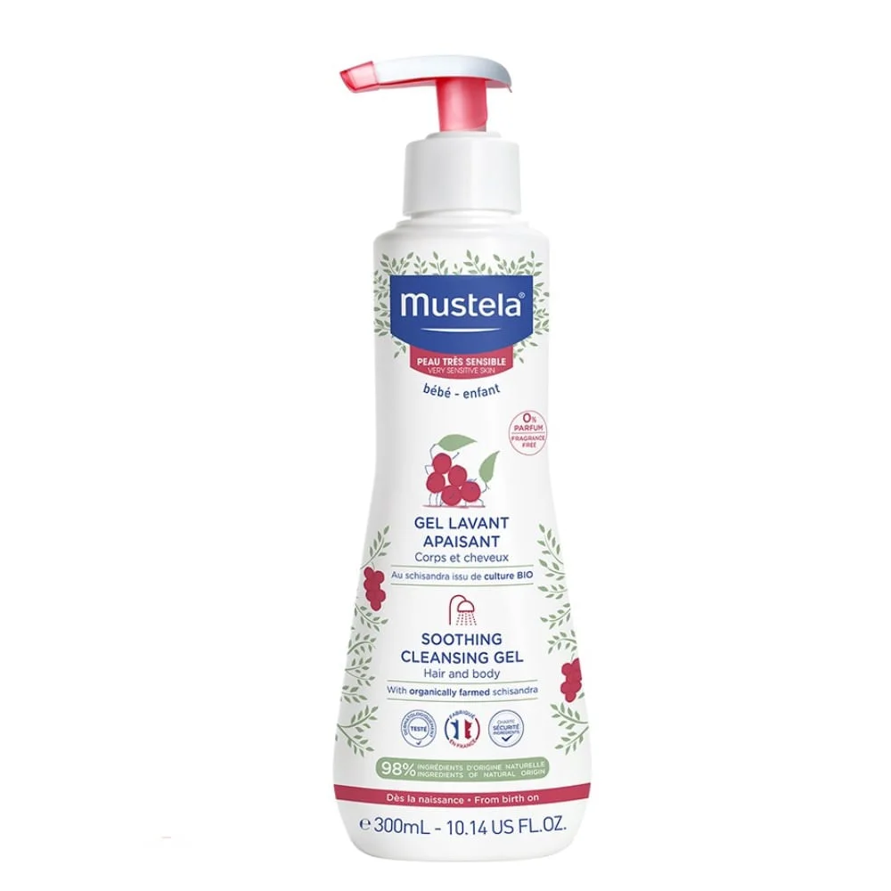 Gel Lavante Calmante Mustela Pele Muito Sensível 300ml .