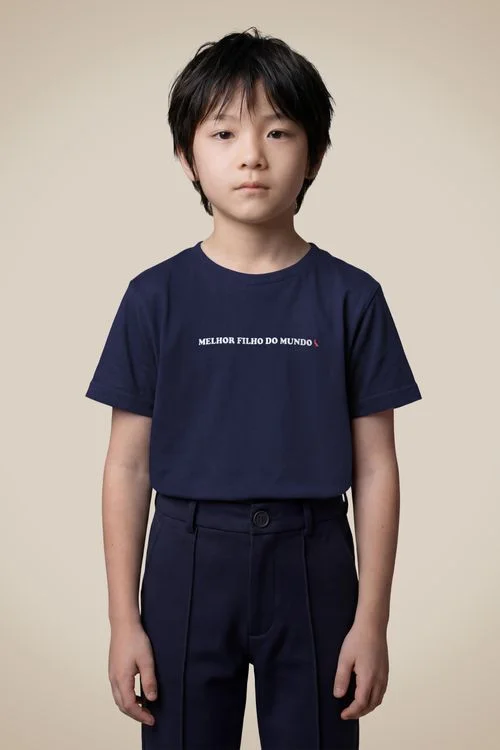 Camiseta Mini Estampada Melhor Filho