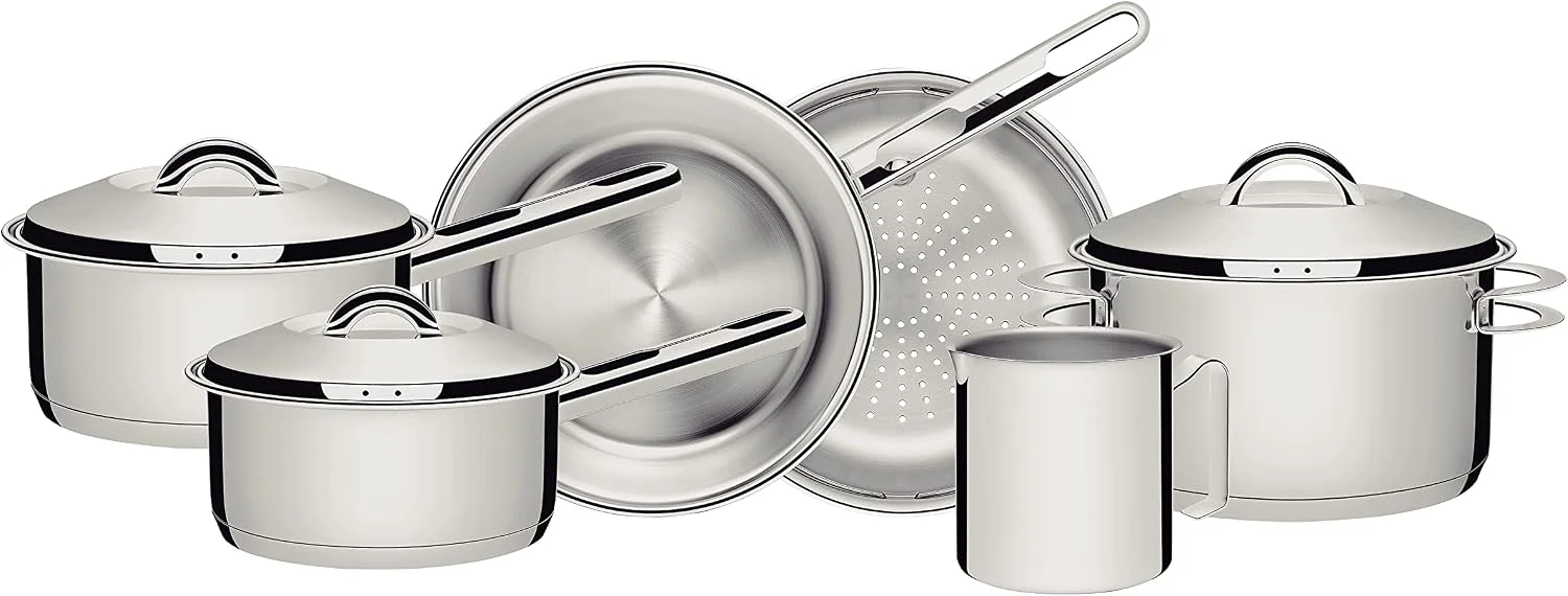 Tramontina Jogo de Panelas de Aço Inox 6 peças Solar