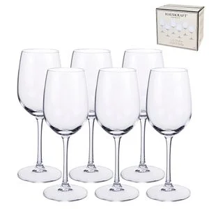 Conjunto de 06 Taças de Vidro Para Água E Vinho Galaxia 400ml TCVN082TR - Hauskraft