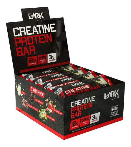 Creatine Protein Bar 12 Un 45g Dark Lab Sabor Ninho
