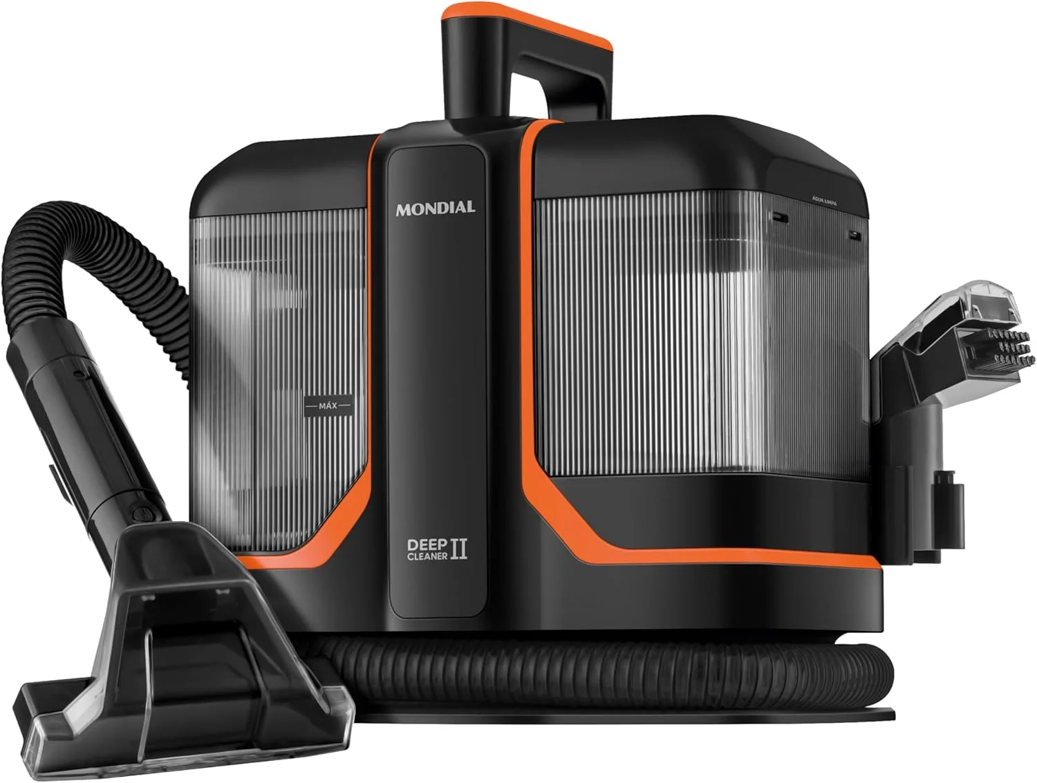 MONDIAL Extratora e Higienizadora Portátil Deep Cleaner II, Preto/Laranja, 1800W, 110V - EXP-02-O