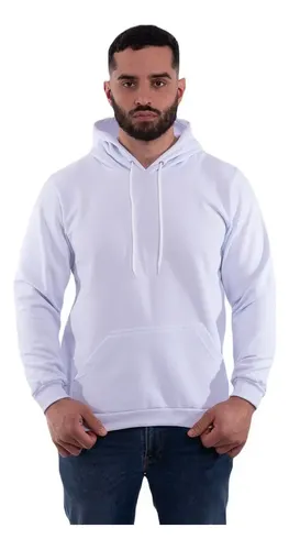Moletom Masculino Canguru Blusa De Frio Liso Casual Oferta