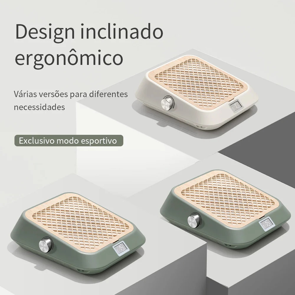 Aspirador de Pó para Unhas MR NAIL Profissional Coletor Nail Dust Motor Brushless Recarregável com Fio