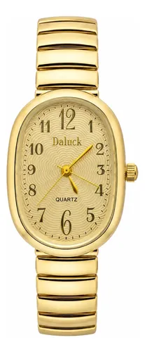 Relógio De Pulso Minimalista Old Money Feminino Premium Moda Dourado Cx Dourad