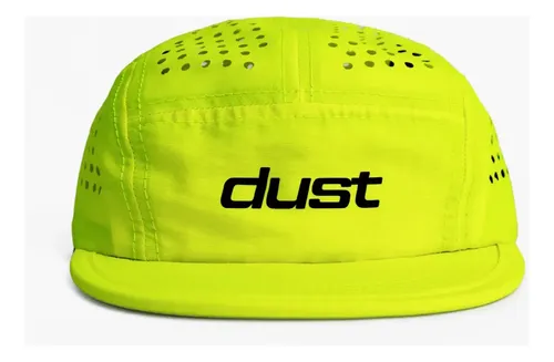 Boné Five Panel Performance Airtech Corrida Aba Curta Dust Amarelo Un Esportivo Treino Academia Respirável Secagem Rápida Unissex Liso