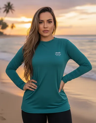 Camiseta Feminina Térmica Proteção Solar Uv Segunda Pele