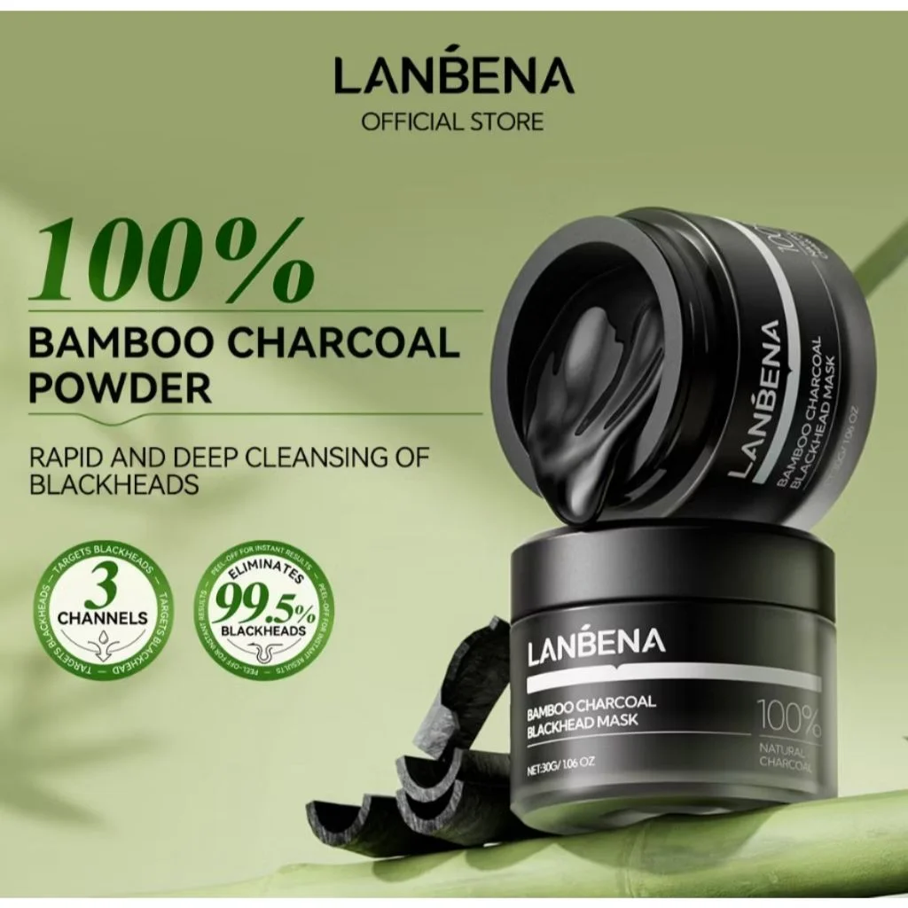 NOVO LANBENA Blackhead Remover Nariz Strips Máscara Pore Strip Black Mask Peeling Facial