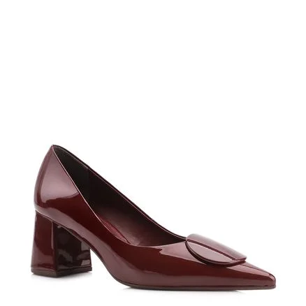 Scarpin - Couro Vinho /Alt Verniz Vinho