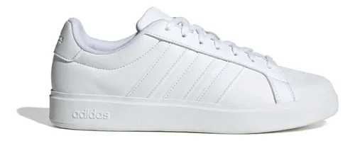 Tênis Masculino Streettalk adidas Ftwwht Ftwwht Ftwwht Liso 39 Br