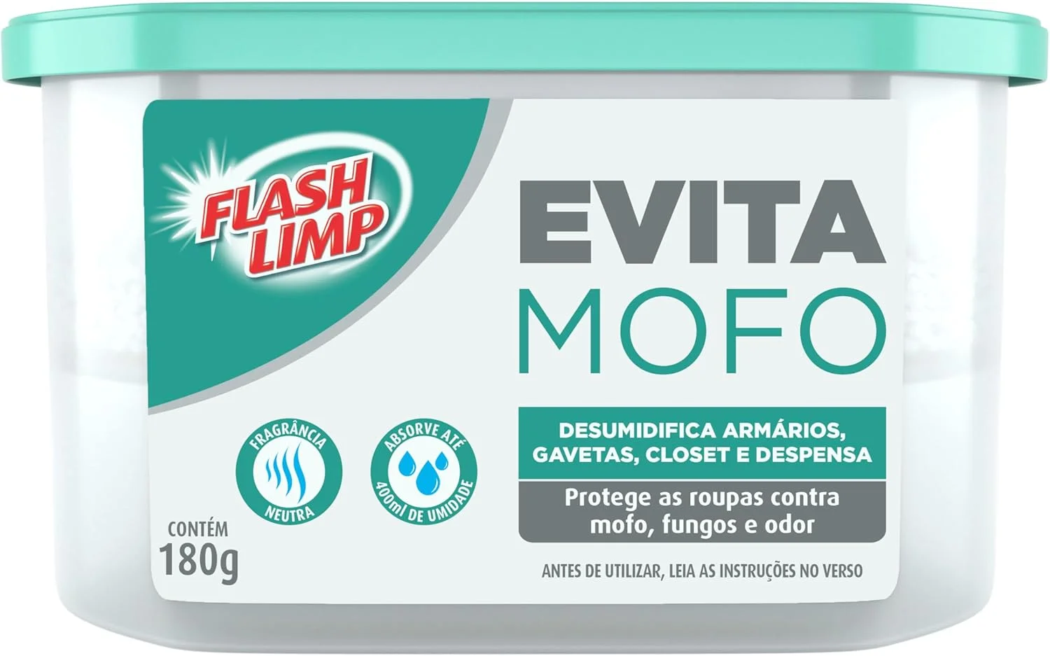 Flash Limp - Evita Mofo Para Armários Guarda Roupa 180g - AMO1881