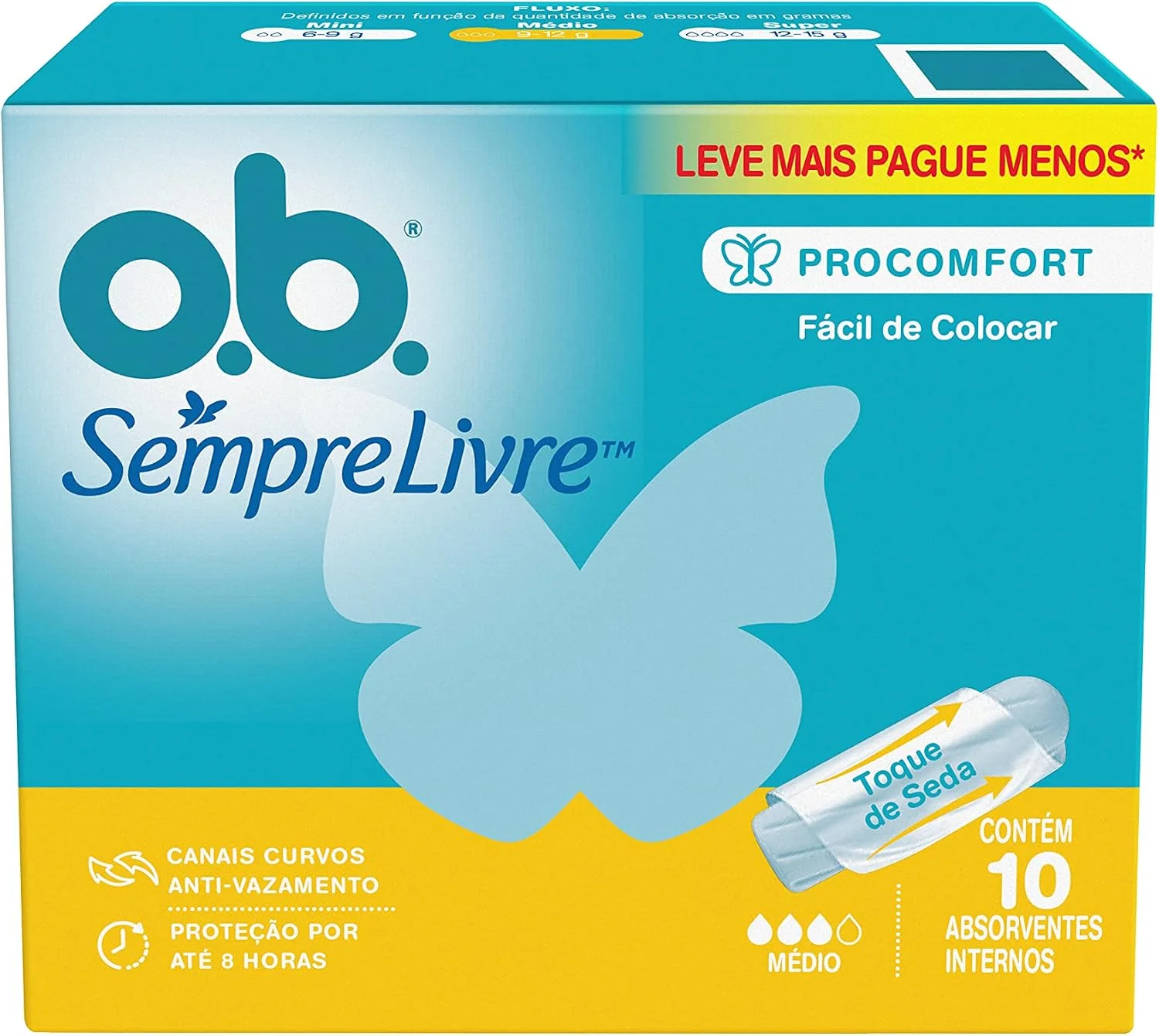o.b. O.B Sempre Livre Médio 10Un