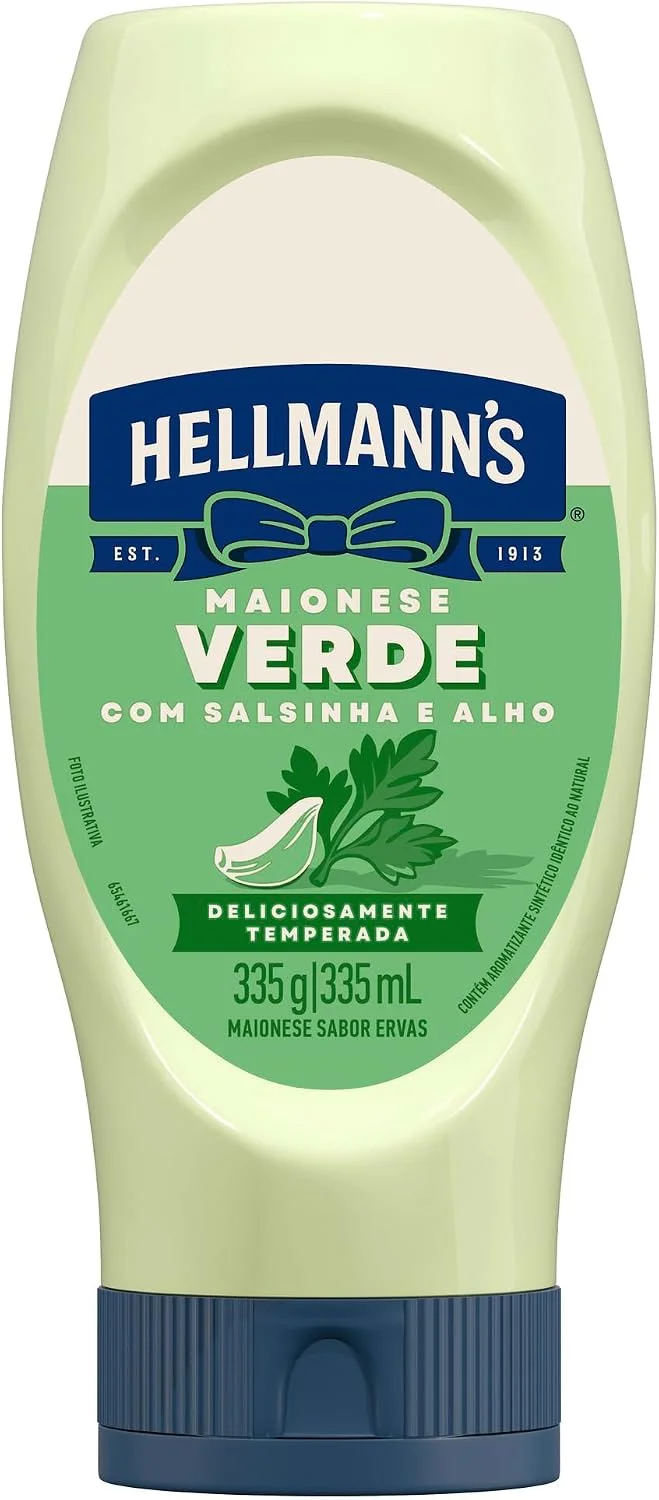 Hellmann's Maionese Verde Squeeze 335g
