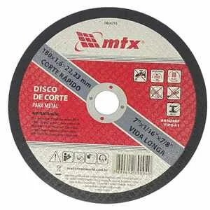 Disco De Corte Inox 180 X 1 6 X 22 23 Mm Mtx