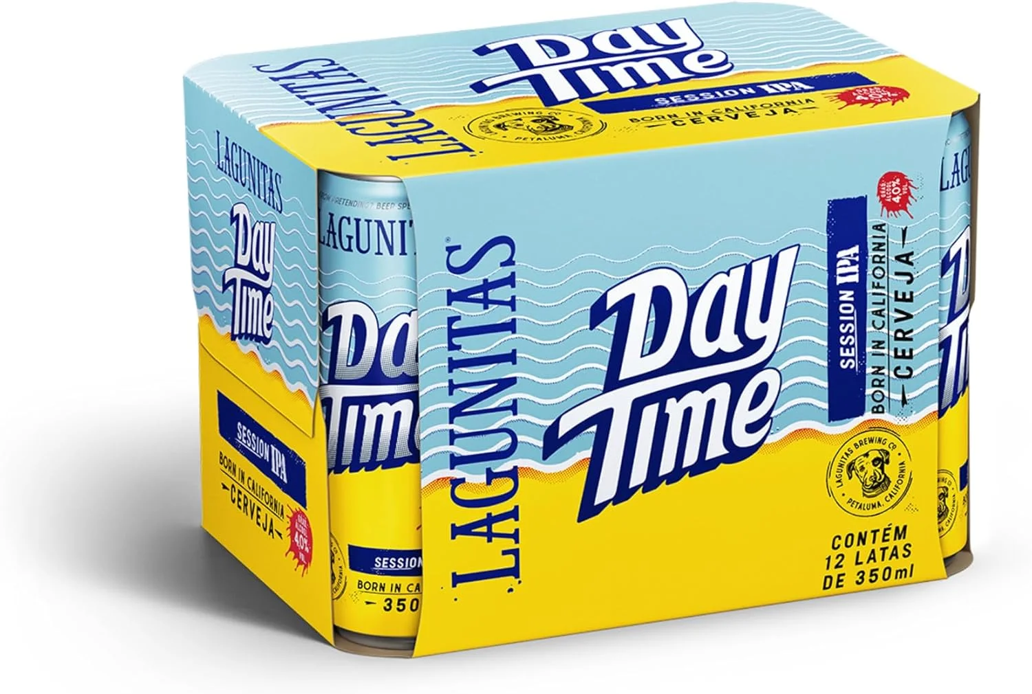 Lagunitas Day Time Cerveja Session IPA, Pack 12 Latas 350ml