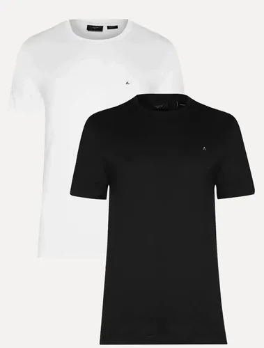 Kit Camisetas Aramis Basic Lisa Preta/branca Preto/branco M/m