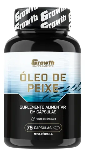 Omega 3 Óleo De Peixe 75 Softgel (caps) Growth Supplements