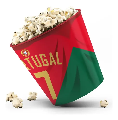 Balde De Pipoca 3,5 Litros - Camisas Times Copa Do Mundo