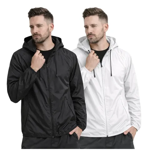 Kit Com 2 Jaqueta Corta Vento Impermeável Leve Para Esporte