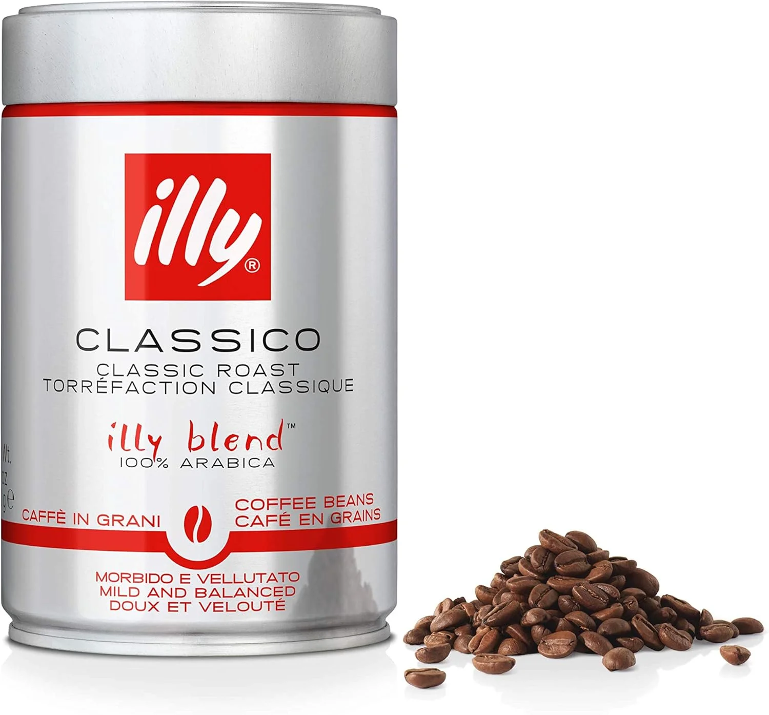 Illy Café em grãos Torrado CLÁSSICO, 1 lata de 250 gr