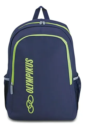 Mochila Casual Olympikus Essential Marinho/lime Azul-marinho Liso