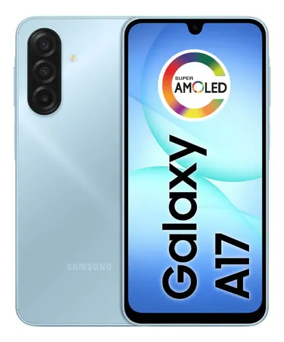 Celular Samsung Galaxy A17 Com Ia, 128gb, 4gb Ram, Câm De 50mp, Tela De 6.7 , Nfc, Ip54 - Azul Light Blue