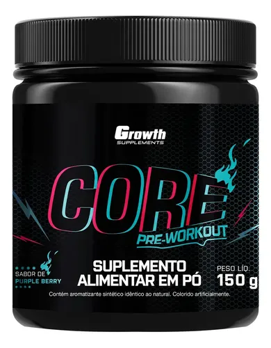 Pré Treino Core 150g Growth Supplements Purple Berry