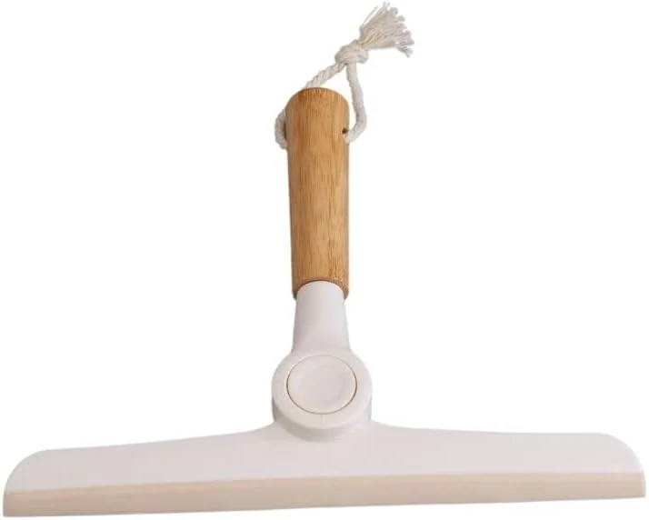 Oikos - Rodo Dobrável para Pia com Cabo de Bambu e Silicone | Seca bancada, limpa vidros, banheiro, cozinha, cabo ergonômico, armazenamento compacto, resistente, fácil limpeza
