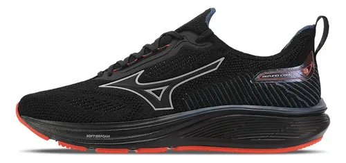 Tênis Mizuno Cool Ride 3 Esportivo Corrida Academia Original Preto Lisa 39