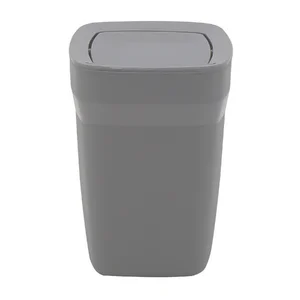 Lixeira 6,5L Basculante Cinza Compact Tramontina