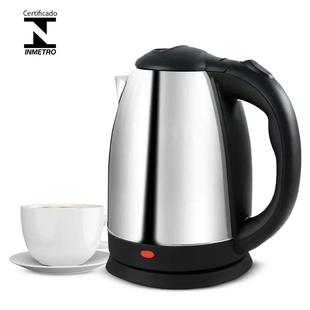 Chaleira Elétrica Térmica Bule Com Tampa Inox 1,8L