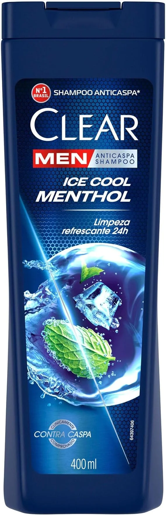Shampoo Anticaspa Clear Men Ice Cool Menthol 400ml
