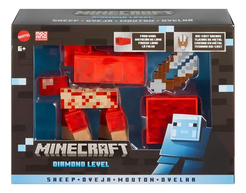 Boneco De Ação Minecraft Diamond Level Sheep Mattel