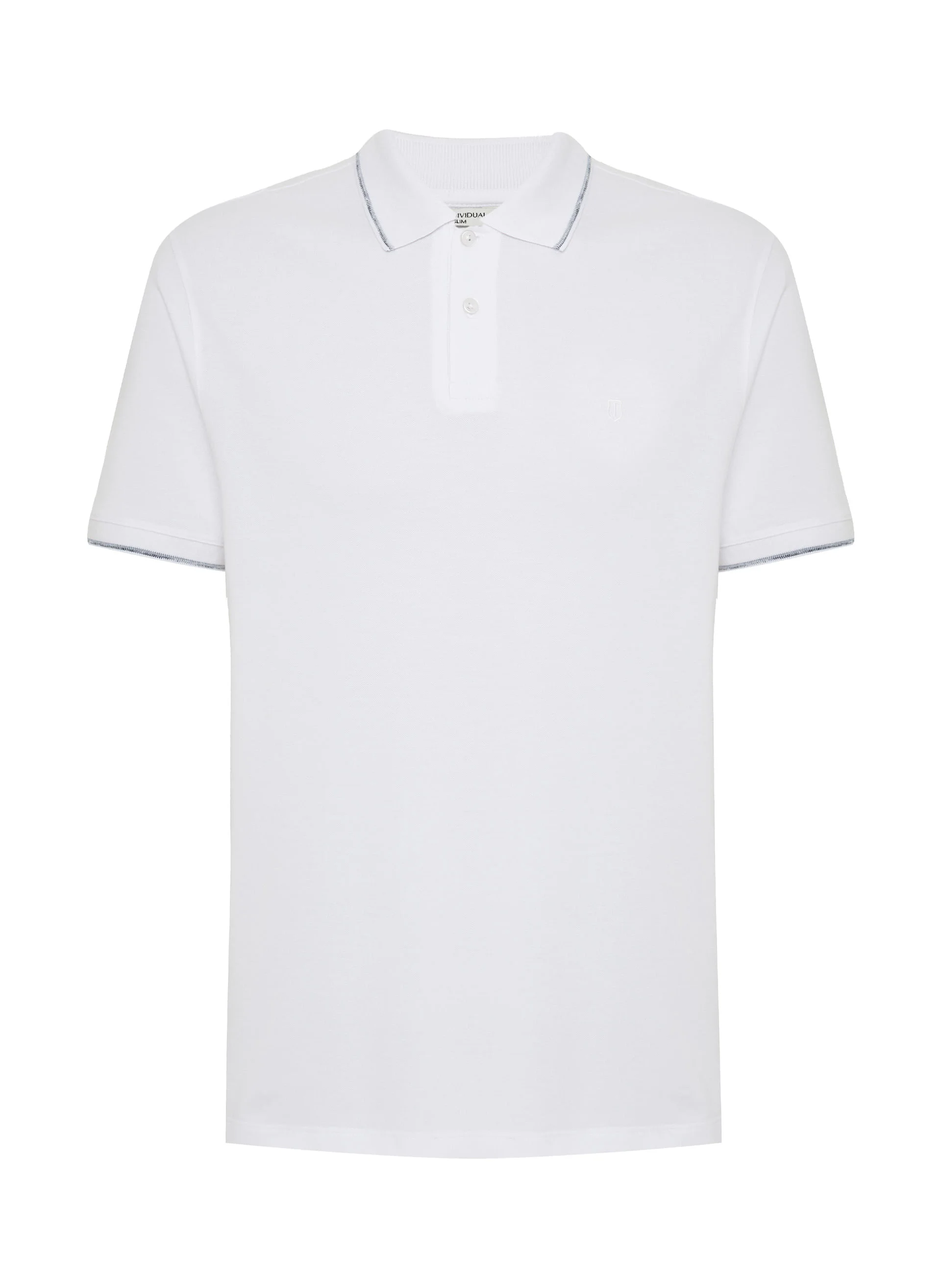 Polo Slim Fit Malha Jacquard Masculina Individual