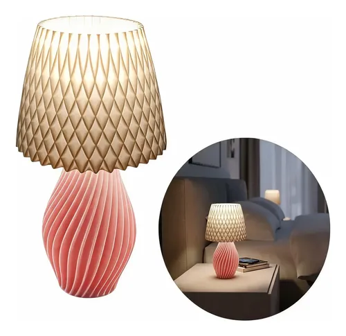 Abajur Luminária De Mesa Sala Quarto Moderno Com Lâmpada