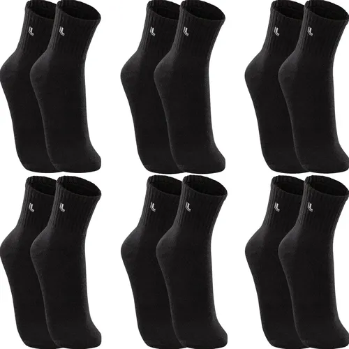 Kit 6 Pares Meias Lupo Cano Médio Esportivas Academia