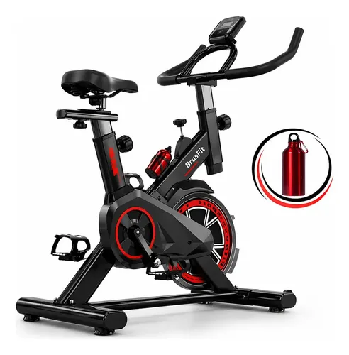 Bicicleta Ergométrica Meta Parts Spinning X11 Cor Preto/vermelho Com Garrafinha