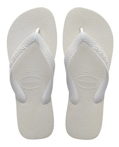 Chinelo Unissex Top Havaianas Liso Branco 35.36 Br