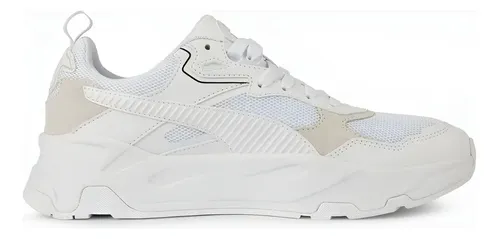 Tênis Casual Masculino Trinity Puma Geométrica Puma White-puma White-cool Light Gray Geométrico 37 Br