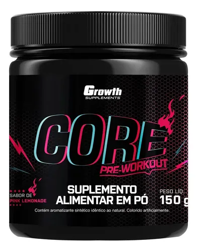 Pré Treino Core 150g Growth Supplements Pink Lemonade