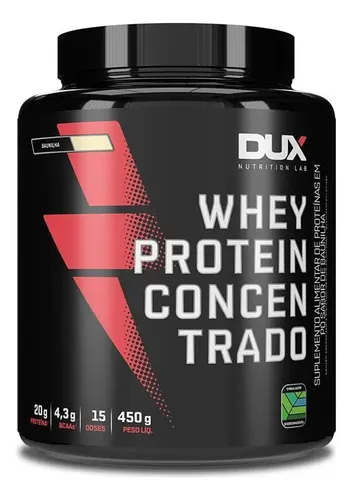 Dux Human Health Whey Protein Concentrado 450g Pote Baunilha