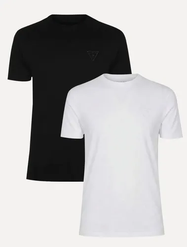 Kit Camisetas Guess Masculina Bordado Peito Preta/branca Preta/branca L/g