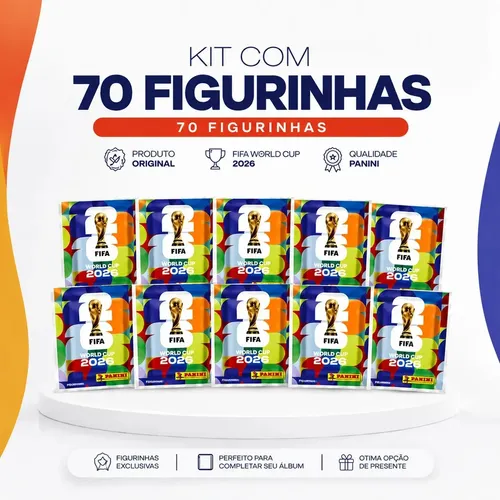 70 Figurinhas Fifa World Cup 2026 Panini